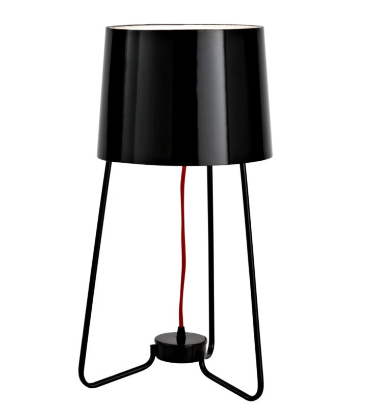 Contempo Tripod Table Lamp Black BB1447