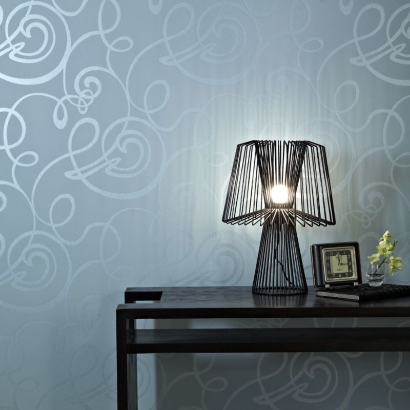 Alternative image for Spoke Wire Black Table Lamp