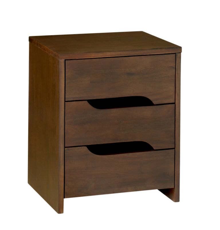 Milan 3 Drawer Bedside Chest
