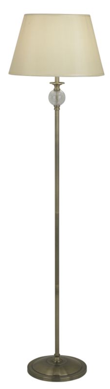 Lights by BandQ Kaisa Floor Lamp Antique Brass