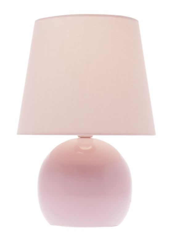 Lights by B&Q Ava Touch Dimmable Pink Table Lamp