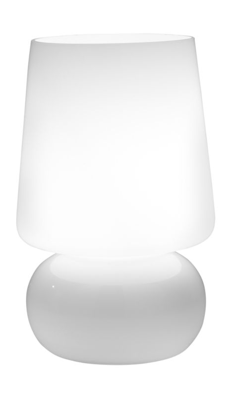 Lights by BandQ Oli Glass Table Lamp White 40W