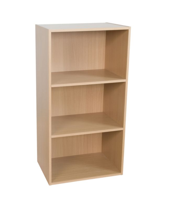 3 Tier Bookcase Beech Effect KBQ-901-3B