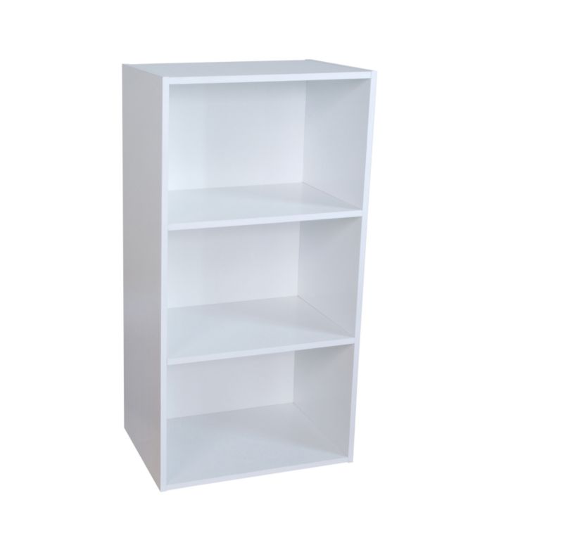 3 Tier Bookcase White KBQ-901-3W