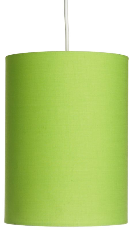 Lights by BandQ Plain Tall Cylinder Shade Green