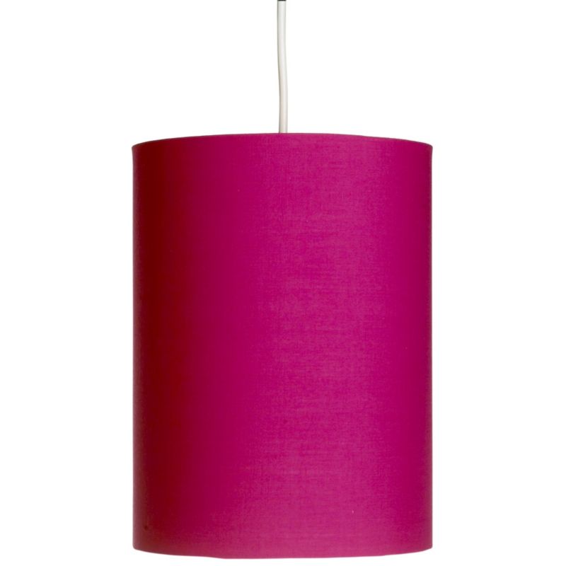 Lights by BandQ Plain Tall Cylinder Shade Pink