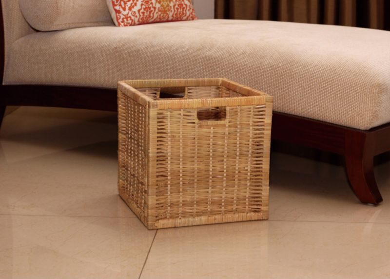 B&Q Folding Rattan Basket