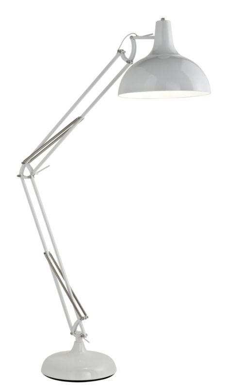 Lights Collection Tecton Floor Lamp White FO608Wht
