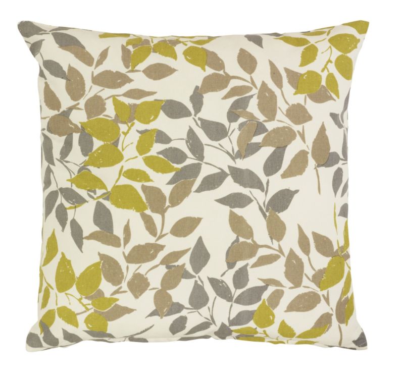 Colours By Bandq Kamakura Leaf Print Cushion Natural