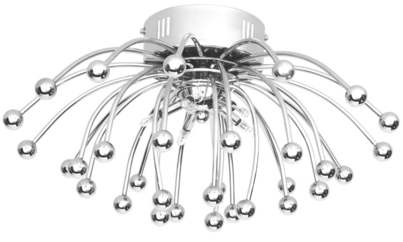 Lights by B&Q Anemone 5 Light Ceiling Fitting Chrome Effect