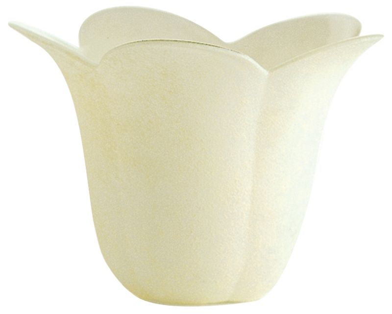 Lights by B&Q Cream Petal Scarvo Glass Shade Cream