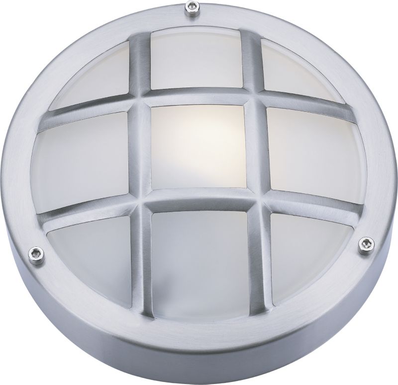 B&Q Massa Outdoor Wall Light in Stainless Steel