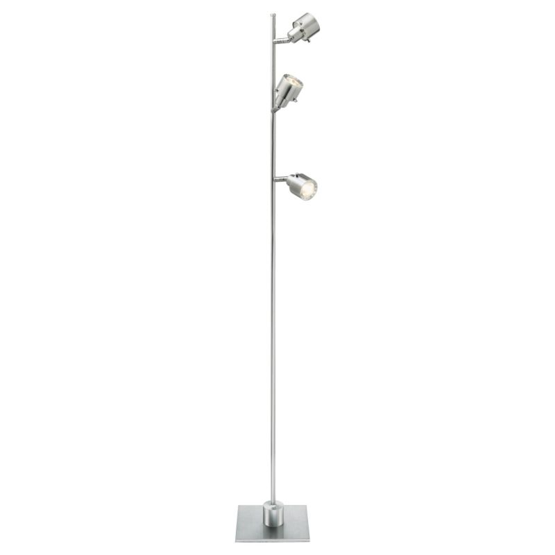 BampQ Lambo Halogen Spot Lighting Floor Lamp SF 3L Satin Nickel Effect