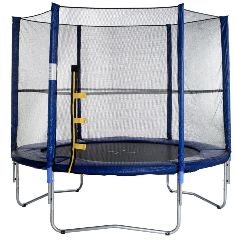 8ft Round Trampoline with Enclosure