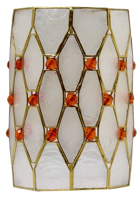 Jewel Capiz Cylinder Shade