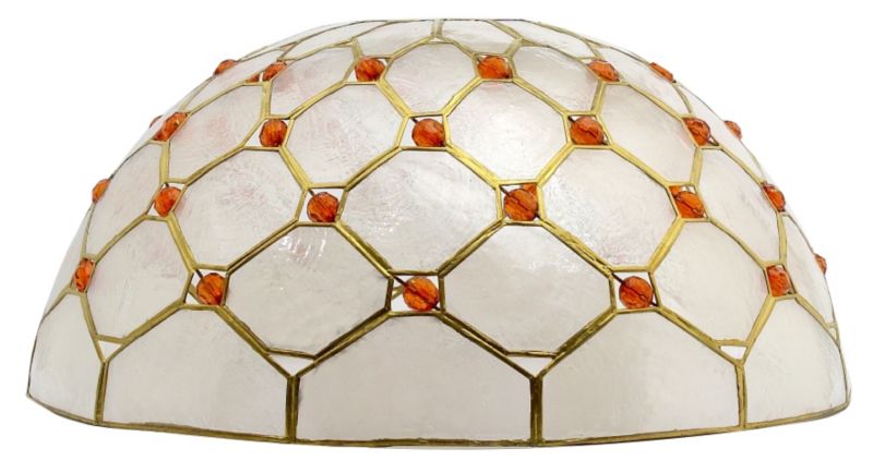 Jewel Capiz Dome Shade