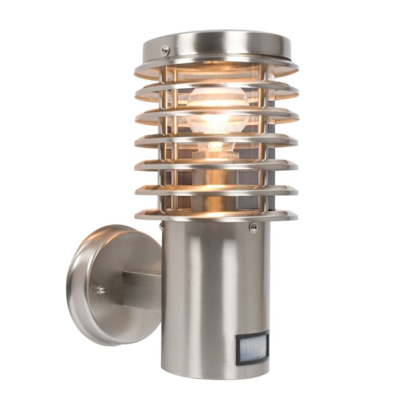 Clipper Outdoor Wall Light with PIR in Stainless