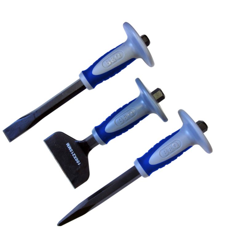 BandQ 3 Piece Chisel and Bolster Set