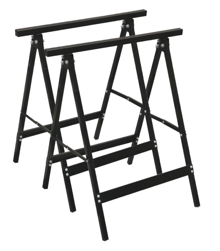 B&Q Folding Metal Trestle Twin Pack