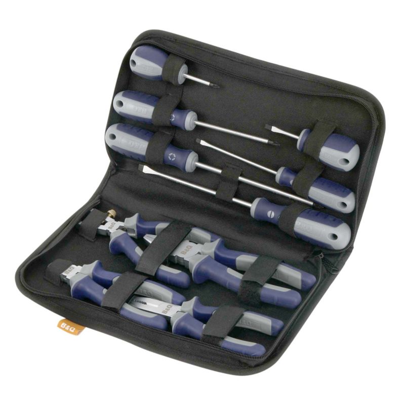 BandQ 10 Piece Pliers And Screwdriver Set