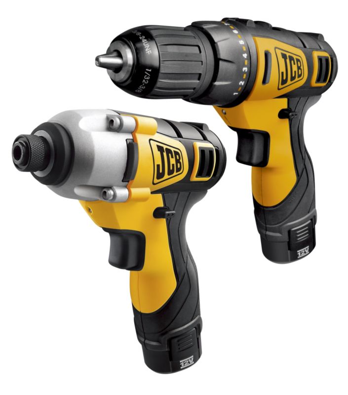 JCB 12V Lithium Drill Driver And Impact Driver Twin pack