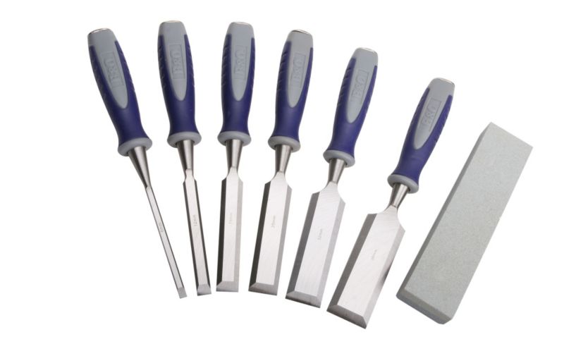 BandQ 7 Piece Chisel Set and Stone