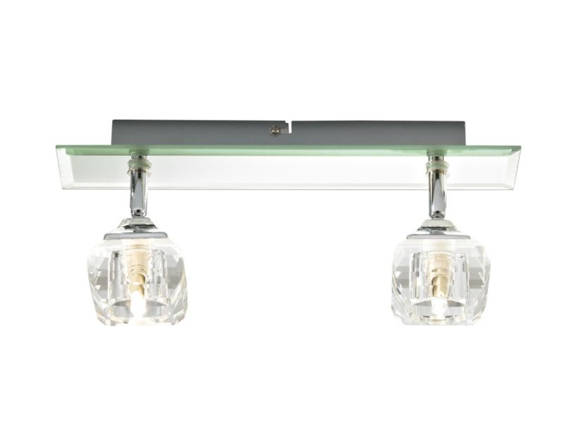 Lights by B&Q Bellatrix 2L Bar Spot Clear Glass