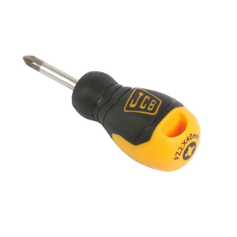 JCB Pz2x40mm Pozi Stubby Screwdriver