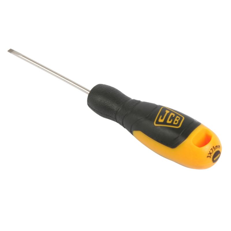 JCB Sl3x75mm Slotted Screwdriver