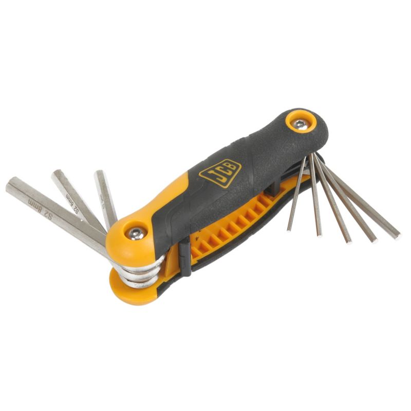 JCB Imperial Folding Hex Key Set