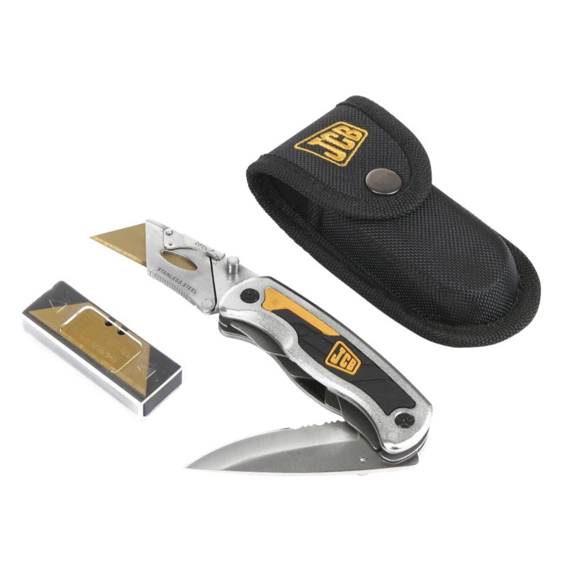 JCB Combination Utility Knife With Pouch