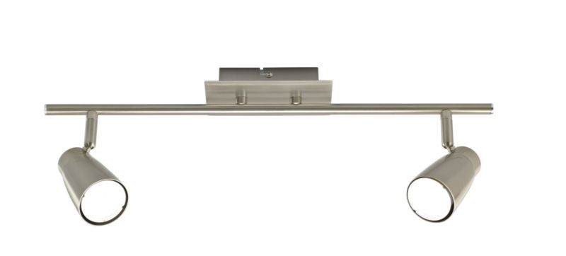 Lights by B&Q Atria 2 Light Bar Spotlight Satin