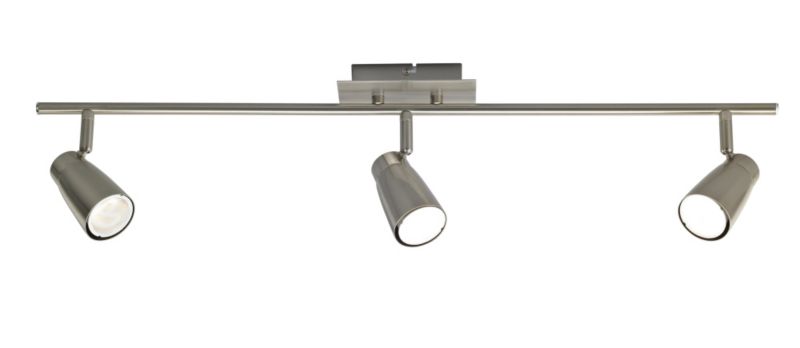 Lights by B&Q Atria 3 Light Bar Spotlight Satin