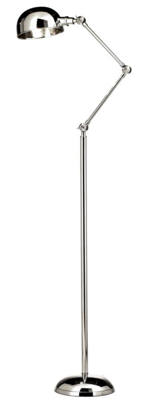 Lights by BandQ Simone Pharmacy Floor Lamp Chrome Effect