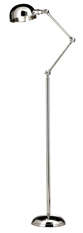 Lights by B&Q Simone Pharmacy Floor Lamp Chrome Effect