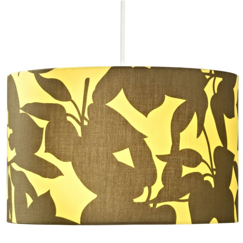 Colours by B&Q Melanie Leaf Shade Chocolate/Mustard