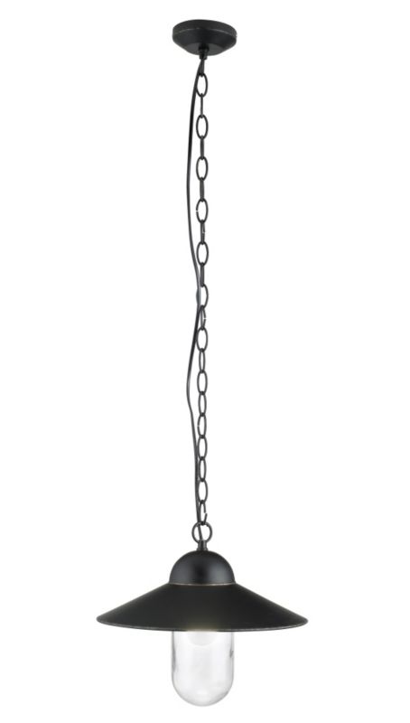 Lights by B&Q Miles Fisherman Pendant Antique Black