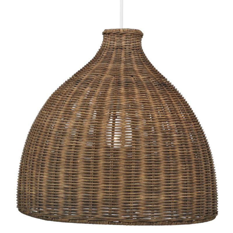 Zena Chocolate Rattan Shade