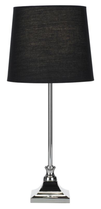 Lights by BandQ Olivia Chrome Table Lamp With