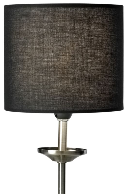 Briony Black Small Fabric Drum Shade