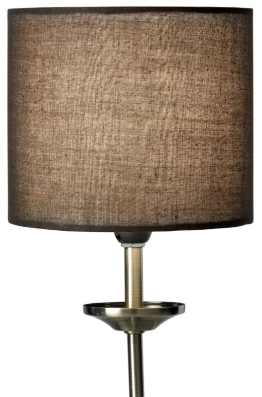 Colours by B&Q Briony Small Fabric Drum Shade Chocolate