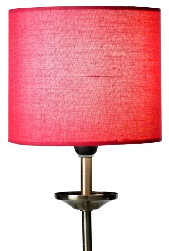 Briony Pink Small Fabric Drum Shade