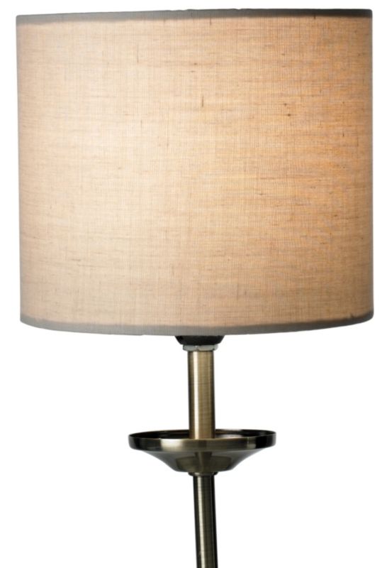 Colours by B&Q Briony Small Fabric Drum Shade Taupe