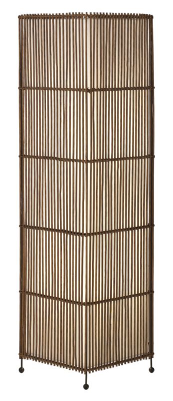 Joyce Large Rattan Rectangular Table Lamp