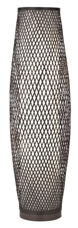 Joyce Bamboo Dark Brown Floor Lamp