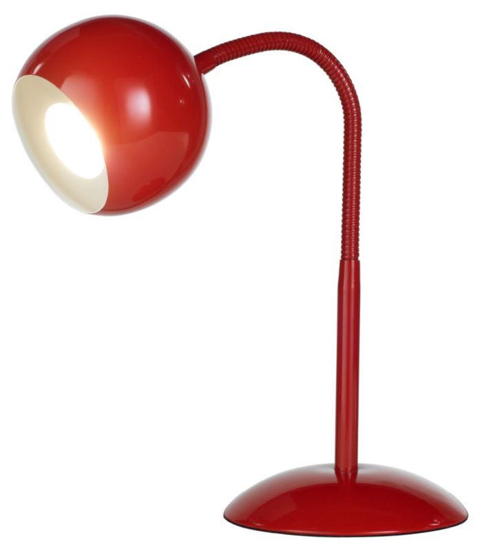 Lights by BandQ Rosalie Eyeball Table Lamp Red