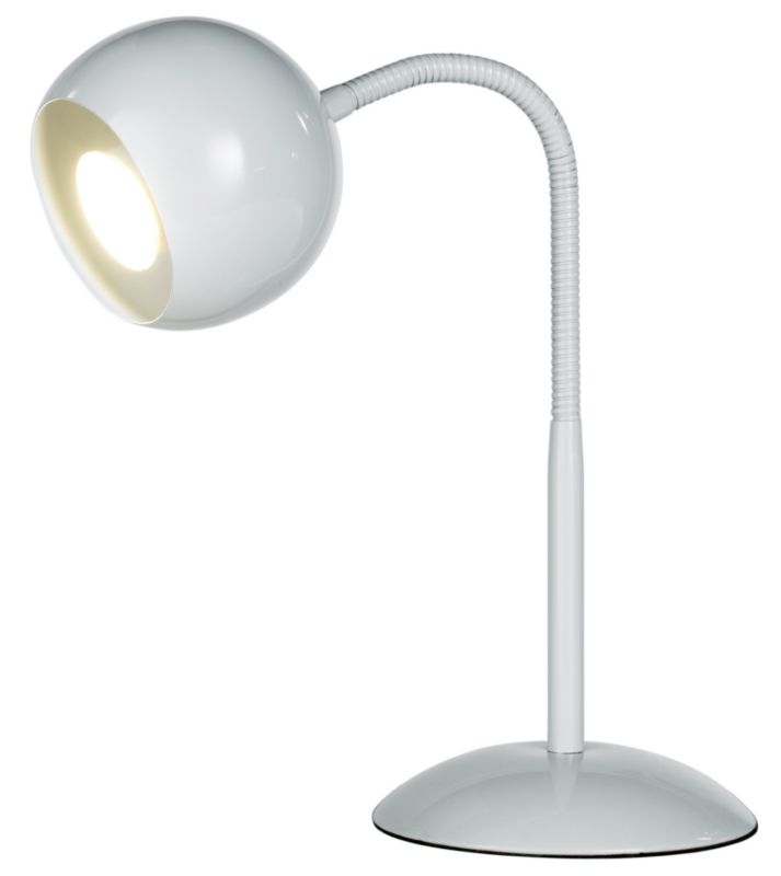 Lights by BandQ Rosalie Eyeball Table Lamp White