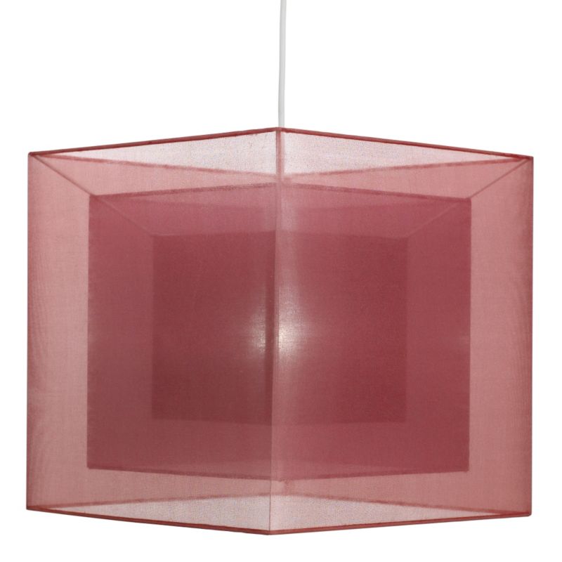 Colours by B&Q Taylor Triple Layered Square Shade Red/Purple