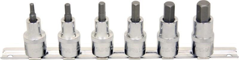 Torq 6Pc Hex Bit Socket Rail
