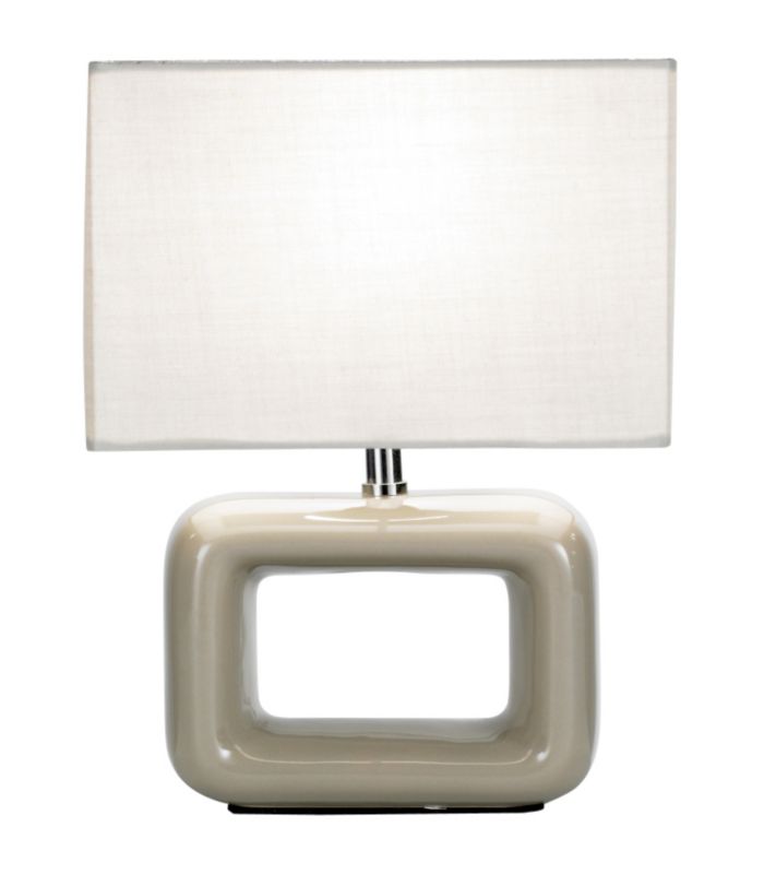 Lights by BandQ Lizzie Table Lamp Taupe 32565